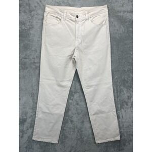 Straight Down Men's Pants 36x32 (Real 36x30) Ivory Casual Golf‎ Cotton Blend